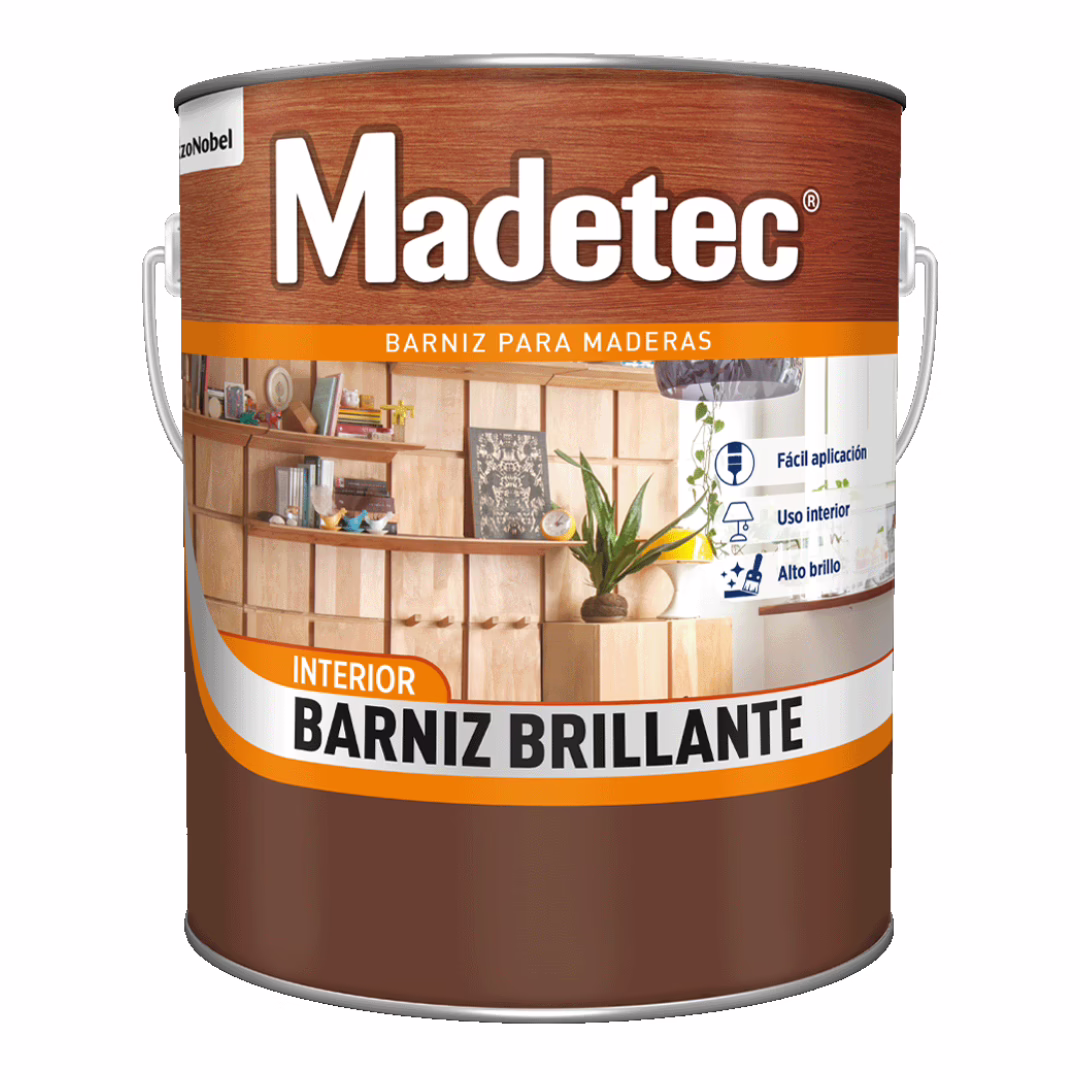 BARNIZ BRILLANTE A BASE DE AGUA 1 GALON PINTUCO