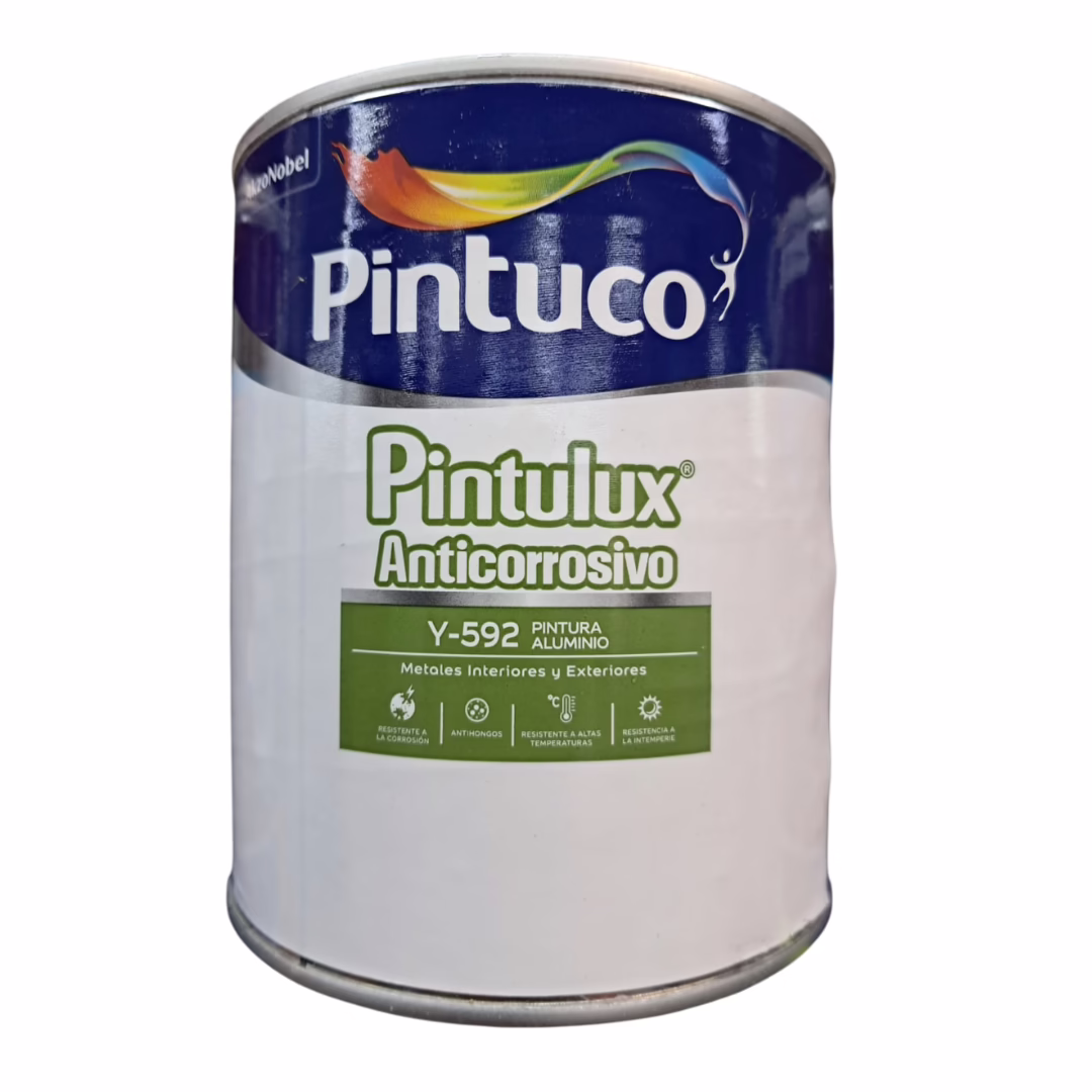 PINTURA ANTICORROSIVA ALUMINIO METALLITE Y592 1 GALON PINTUCO