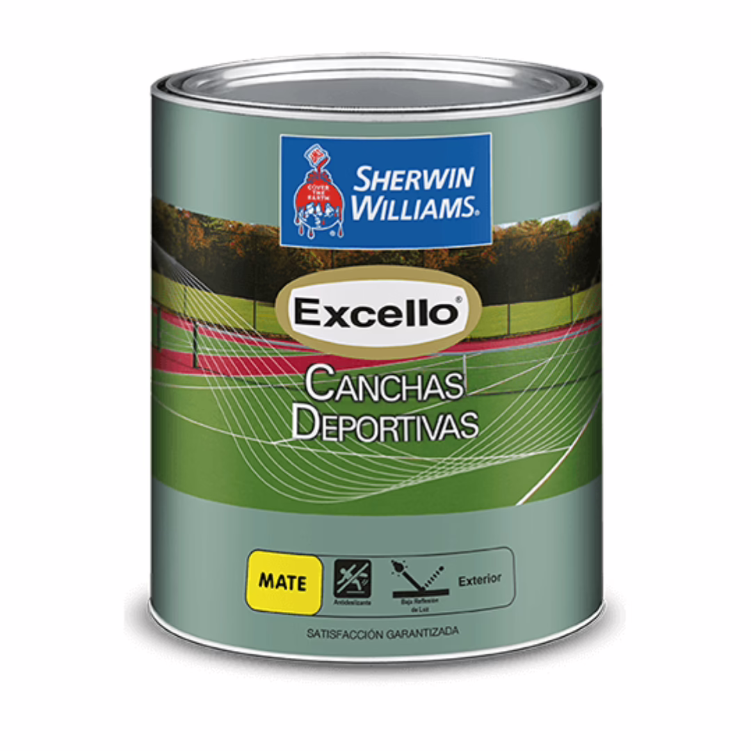 PINTURA EXCELLO PARA CANCHAS DEPORTIVAS COLOR BLANCO SHERWIN WILLIAMS GALON