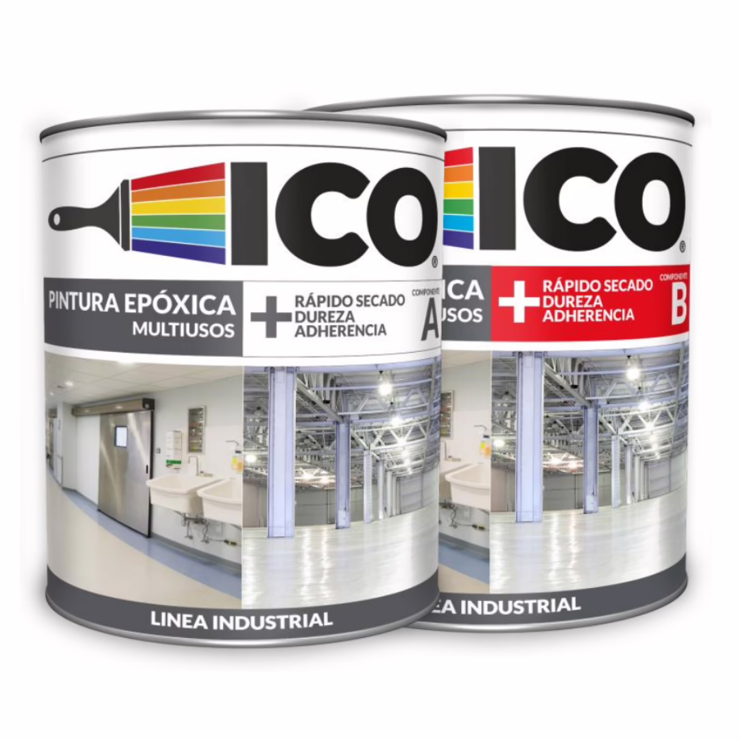 KIT DE PINTURA EPOXICA MULTIUSOS GRIS PINTUCO 1 GALON