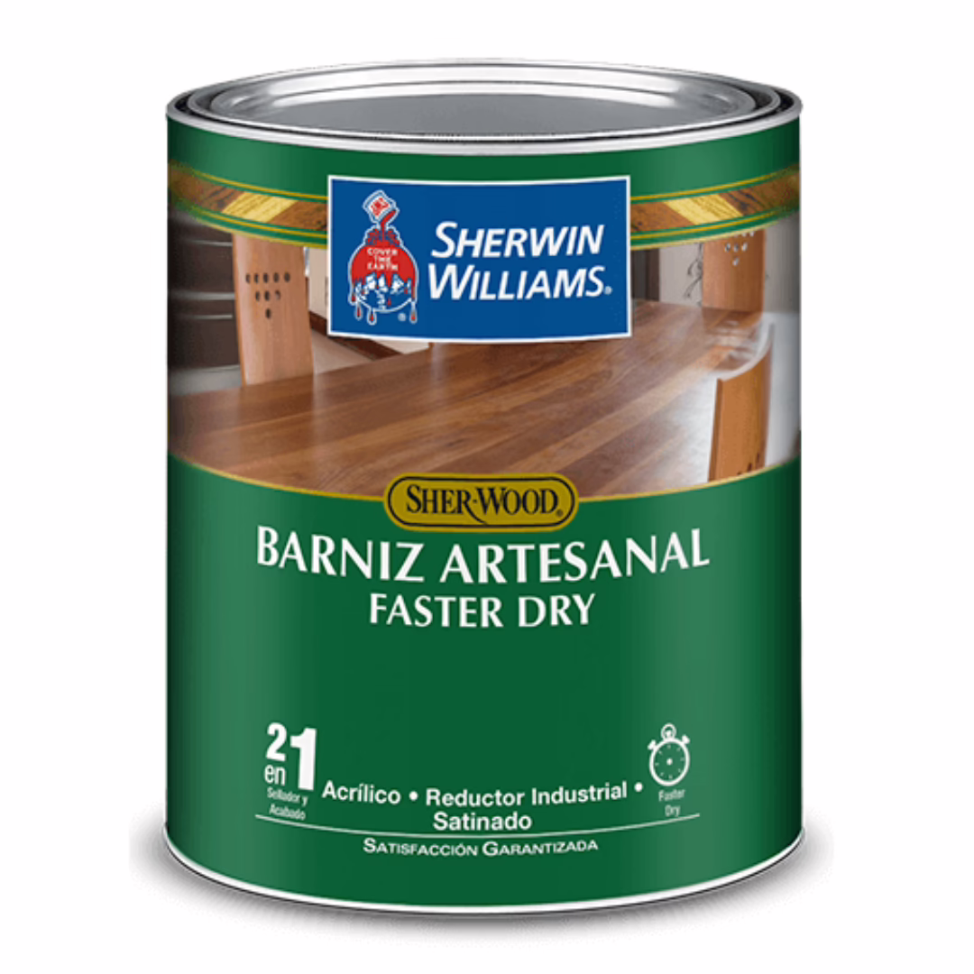 BARNIZ ARTEZANAL PARA MADERA SHERWIN WILLIAMS GALON