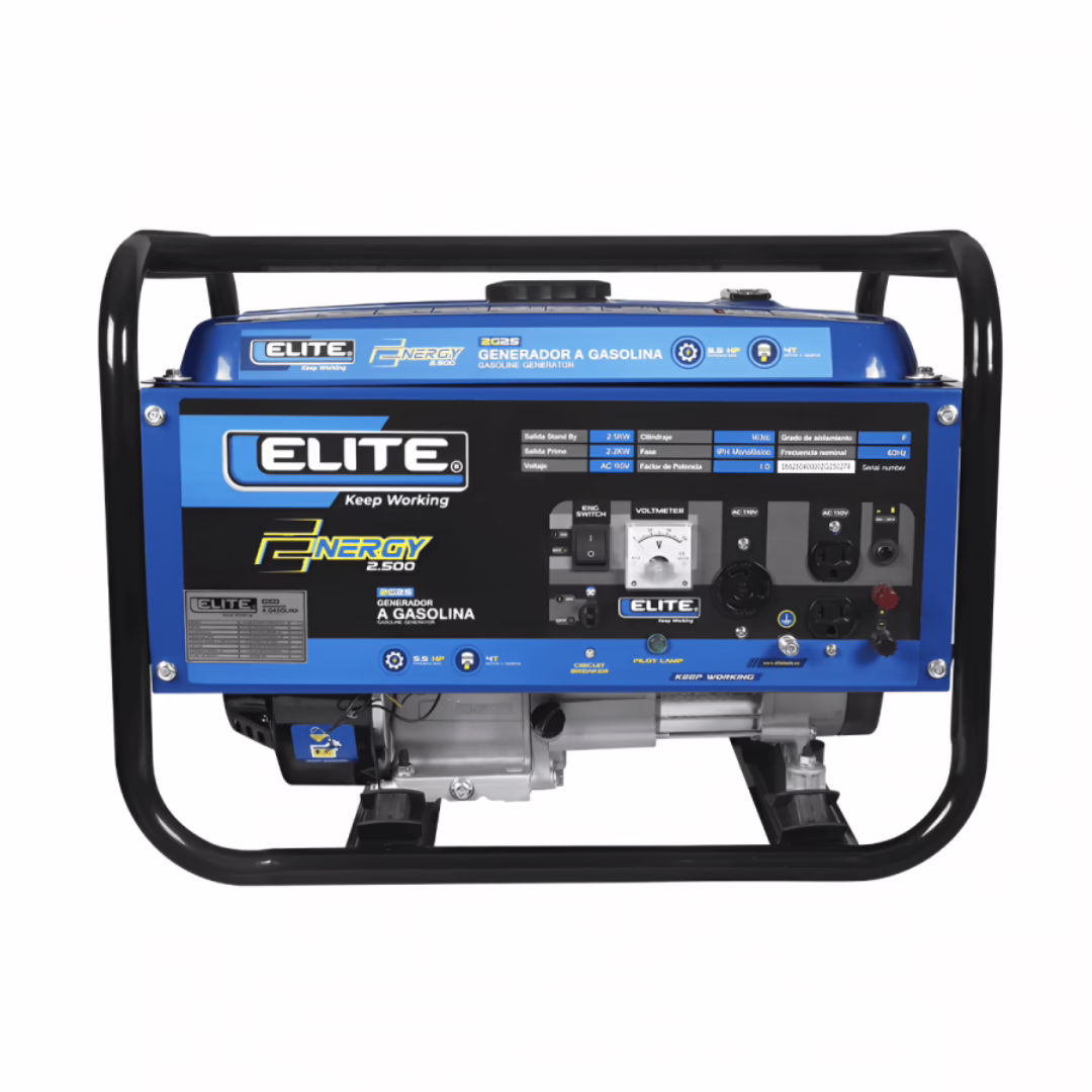 GENERADOR PORTATIL A GASOLINA ELITE 2.5KW 110V 60Hz