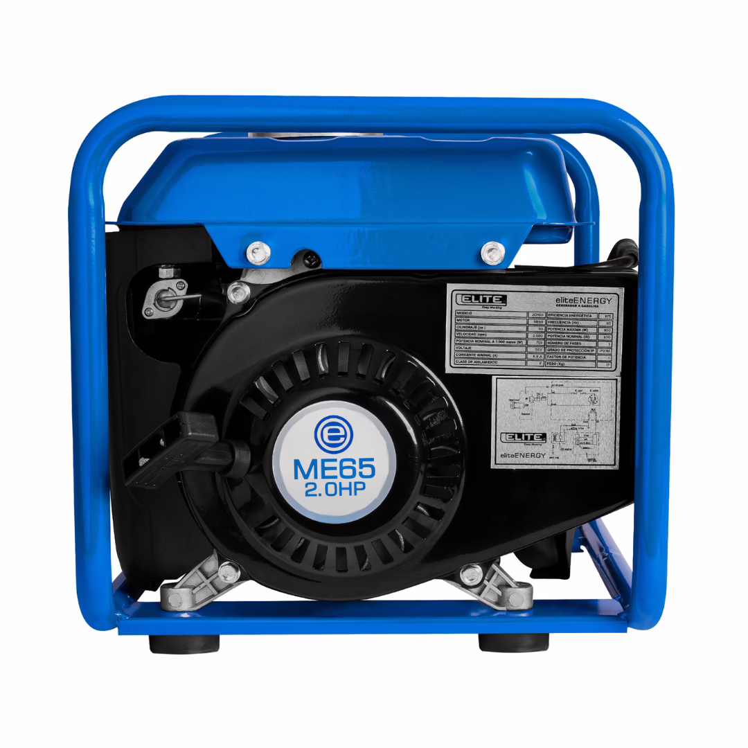 GENERADOR PORTÁTIL A GASOLINA 950W ELITE 2G950 - Imagen 2