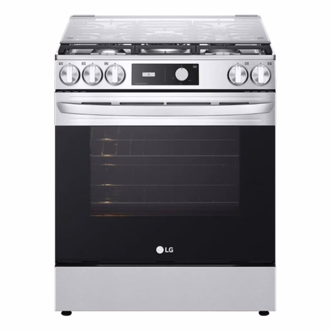 ESTUFA 30" LG LRGL5843S 5Q GAS TAPA DE VIDRIO