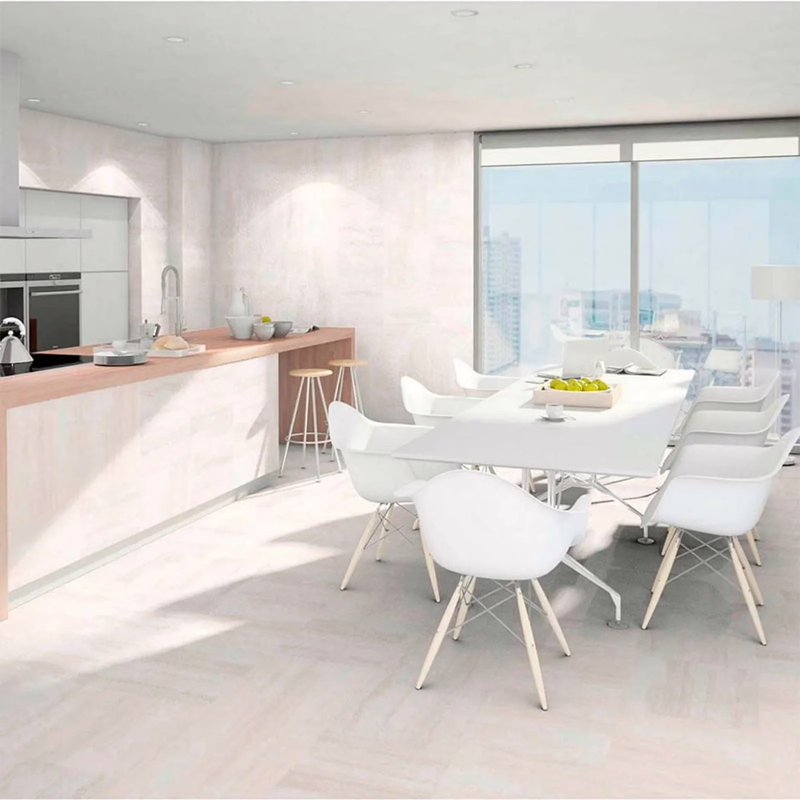 BALDOSA 30X45 TRAVERNINO MARFIL 3249 - Imagen 2