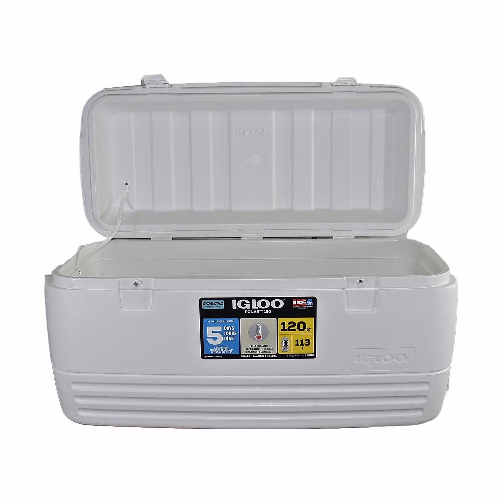 COOLER POLAR COLOR BLANCO IGLOO CON CAPACIDAD DE 120 QT - Imagen 2