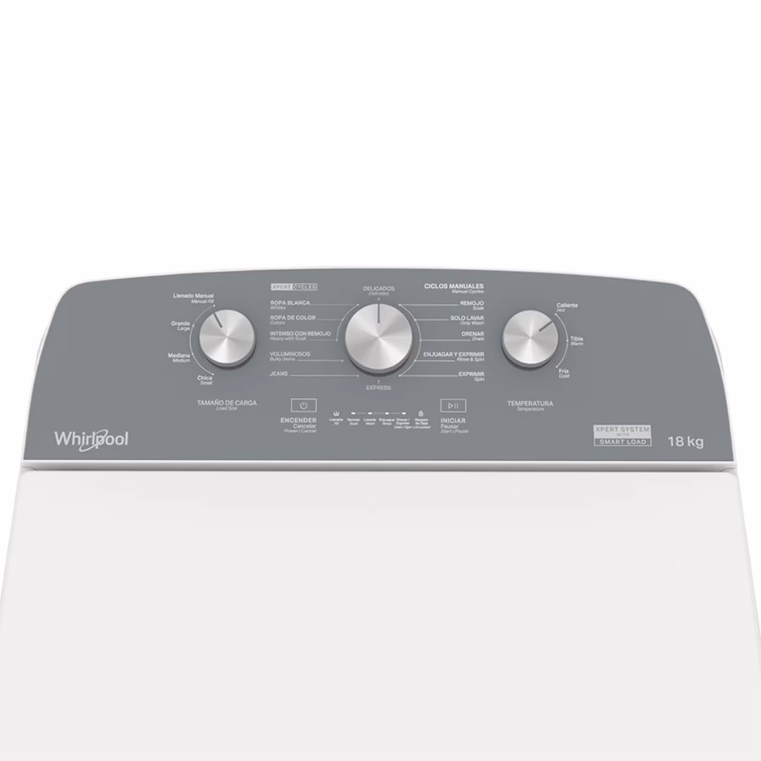 LAVADORA AUTOMATICA 18KG WTW1813MJM WHIRLPOOL - Imagen 2