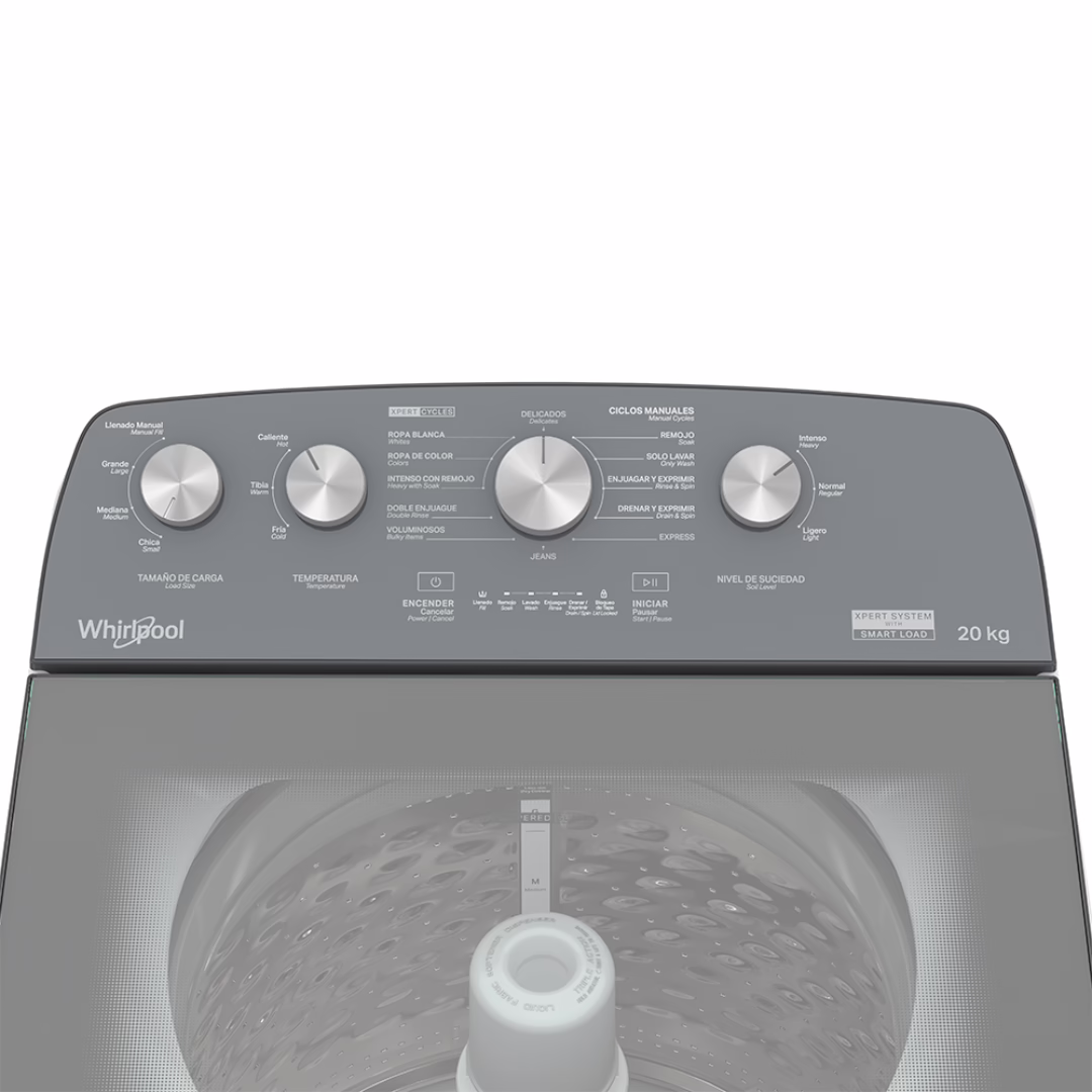 LAVADORA AUTOMATICA 20KG WTW2024MJM WHIRLPOOL - Imagen 4